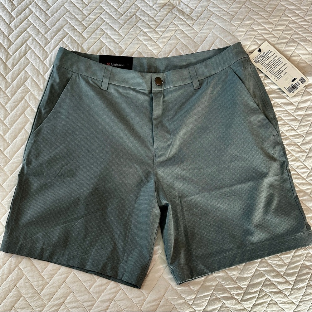 Lululemon ABC Classic Fit 7” Short 33 WovenAir Belgian Blue Performance Golf - Picture 2 of 15